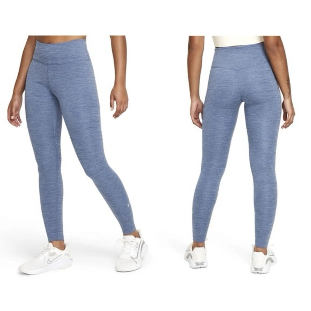 Nike One Dri-Fit Leggings XL‎ Heather Light Blue